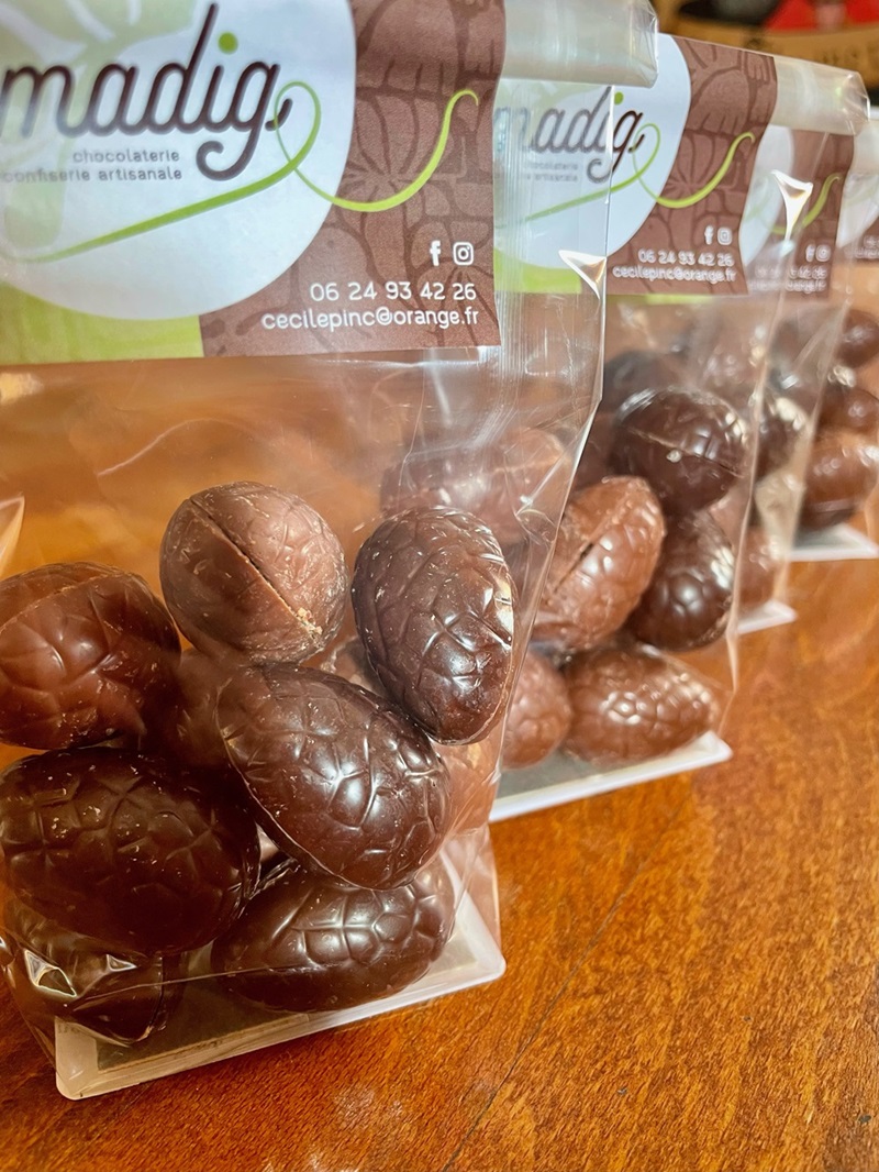 Œufs de Pâques en chocolat