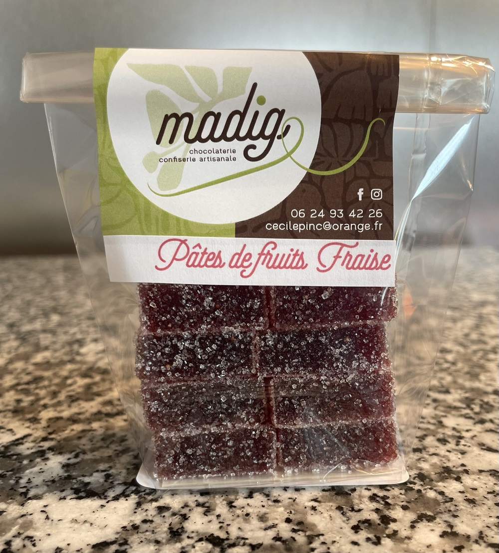 Pâtes de fruits à la fraise